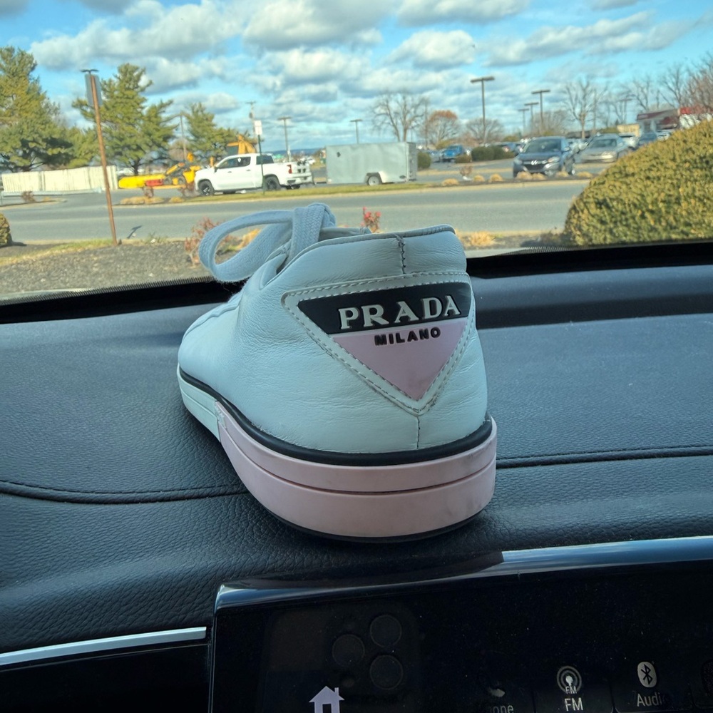 Prada Women’s Sneakers in White and Pink